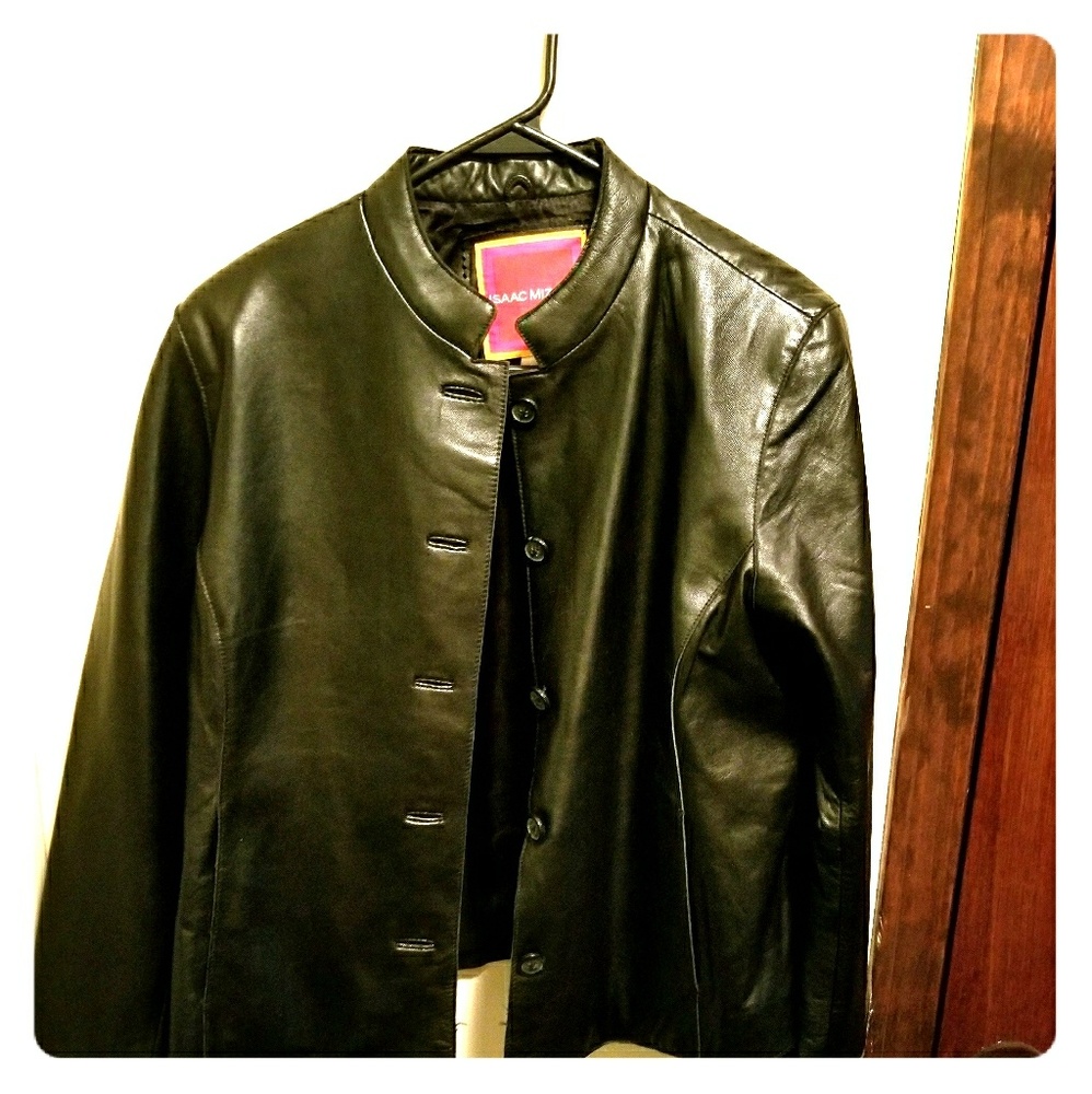 Isaac Mizrahi leather jacket